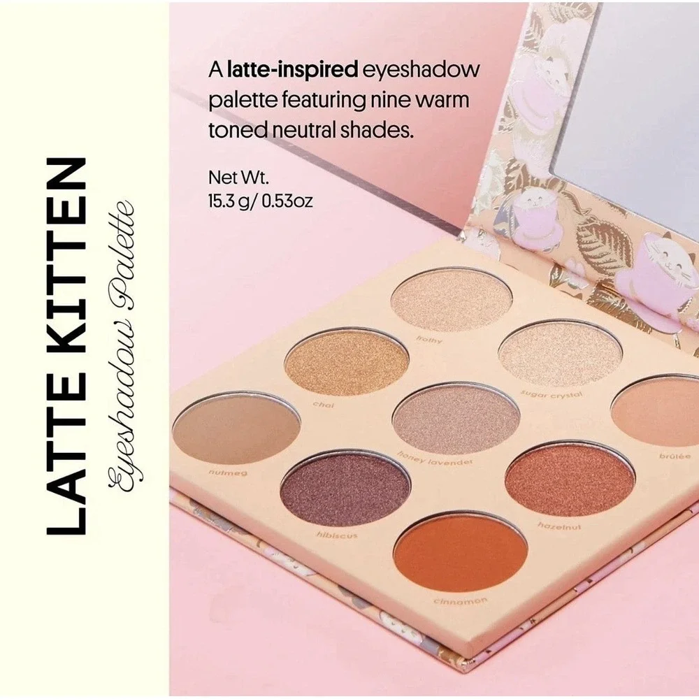 Winky Lux Latte Kitten Eyeshadow Palette 9 Shades Coffee Scented NIB